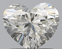 1.00 ct Heart Shape Natural Diamond : H / SI1