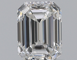 0.71 ct Emerald Cut Natural Diamond : E / VS2