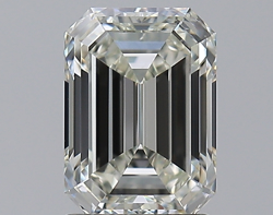 2.00 ct Emerald Cut Natural Diamond : J / SI1