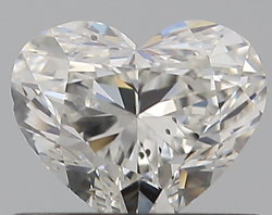 0.50 ct Heart Shape Natural Diamond : H / SI1